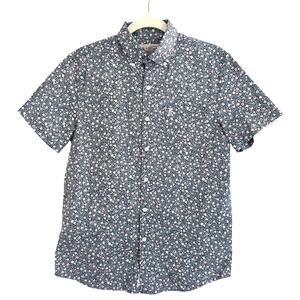Original Penguin Men's Short Sleeve Floral Printed Button Down Shirt Size S